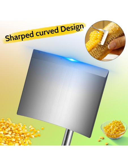 Pelador y Desgranador de Maíz Thcbme - Acero Inoxidable, 2 Pcs