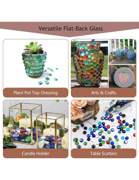 Canicas de Vidrio Ámbar Ismosm 0.91 kg para Decoración