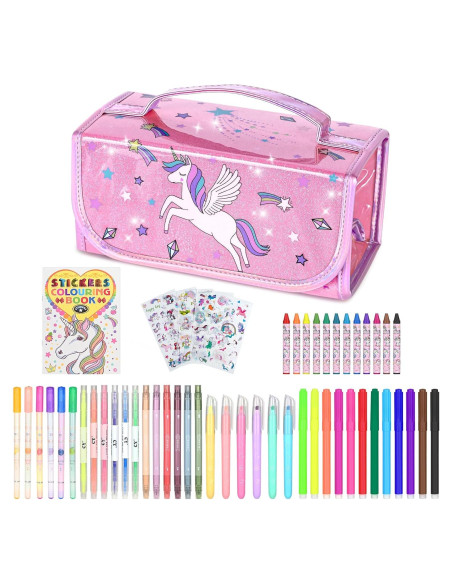 Juego de Marcadores Aromatizados 54 PCS Unicornio Nasominako