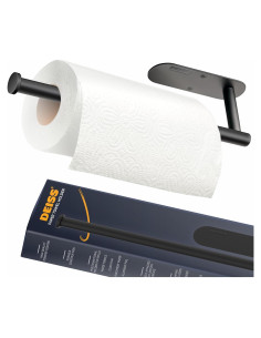 Soporte para Toallas de Papel Deiss Pro - Acero Inoxidable Negro