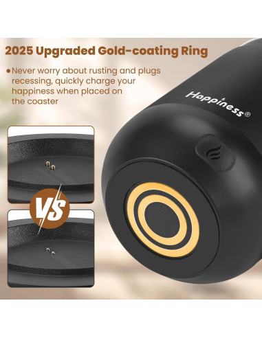 Taza de Café Eléctrica Inteligente Happiness 396ml Control Temperatura