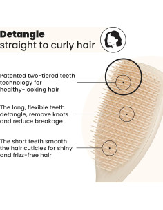 Cepillo Desenredante Grande Tangle Teezer Vainilla para Cabello 2