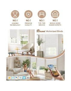 Persianas Motorizadas Kincmo 100% Oscurecimiento Control Remoto 2