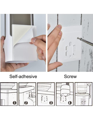 Dispensador de Tazas IWNTWY Blanco para Tazas de 3oz-5oz