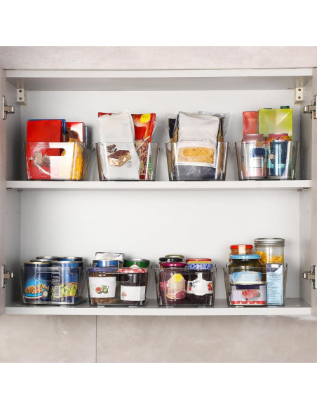 12 Bins de Almacenamiento Transparentes LANDNEOO 3.7L Multiusos