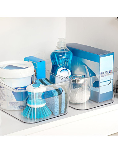 12 Bins de Almacenamiento Transparentes LANDNEOO 3.7L Multiusos