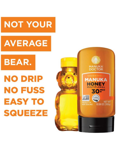 Miel de Manuka Multifloral Manuka Doctor MGO 30+ 300g Pura NZ