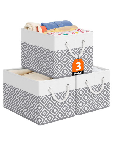 Cajas de Almacenamiento Plegables StorageTastic 3 Unidades 38x25x24cm