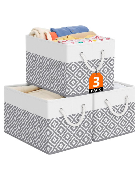 Cajas de Almacenamiento Plegables StorageTastic 3 Unidades 38x25x24cm