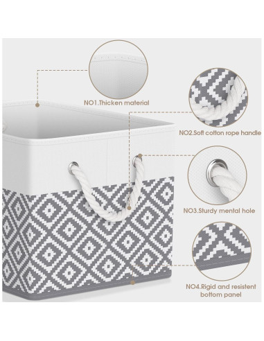 Cajas de Almacenamiento Plegables StorageTastic 3 Unidades 38x25x24cm