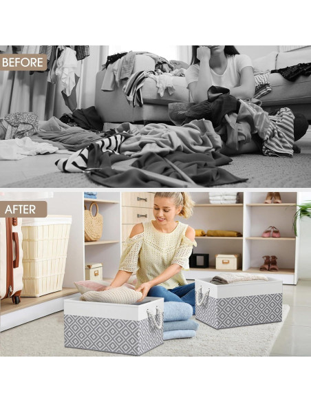 Cajas de Almacenamiento Plegables StorageTastic 3 Unidades 38x25x24cm