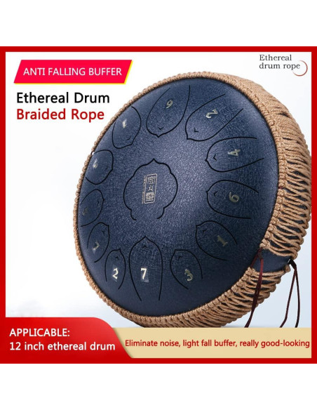 Cuerda Trenzada para Tambor de Lengua de Acero 30 cm