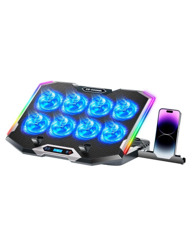 Pad de Enfriamiento para Portátil ICE COOREL K10 8 Ventiladores