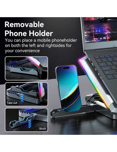 Pad de Enfriamiento para Portátil ICE COOREL K10 8 Ventiladores