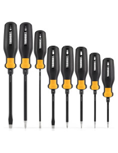 Juego de Destornilladores ToughBuilt 8 Piezas Magnéticos Ergonómicos