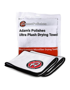 Toalla de Secado Ultra Suave Adam's Polishes - Paquete de 2 Microfibra