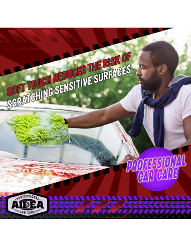 Mitones de Lavado de Auto AIDEA Microfibra 2PK 20x30cm