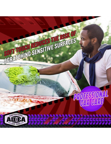 Mitones de Lavado de Auto AIDEA Microfibra 2PK 20x30cm