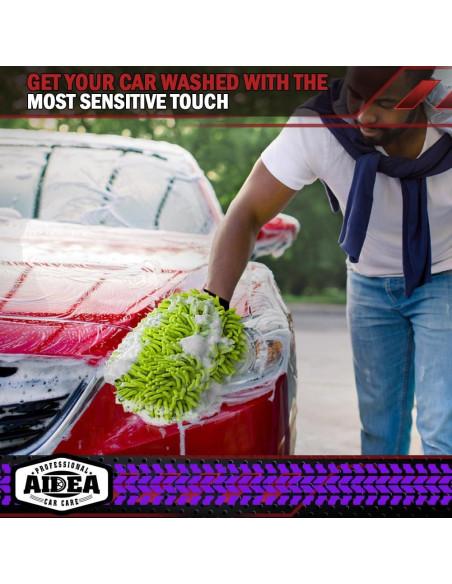 Mitones de Lavado de Auto AIDEA Microfibra 2PK 20x30cm