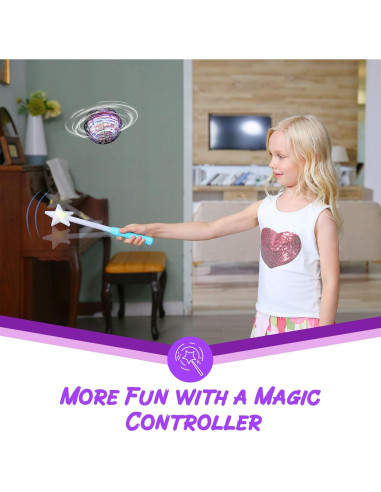 FLYNOVA Bola Voladora Mágica con Luces RGB 9.5cm