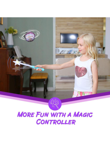 FLYNOVA Bola Voladora Mágica con Luces RGB 9.5cm FLYNOVA Bola Voladora Mágica con Luces RGB 9.5cm