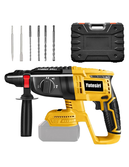 Martillo Perforador Inalámbrico Yutesiri 20V SDS Sin Escobillas
