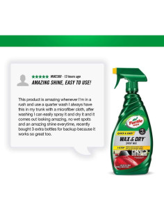 Cera en Spray Turtle Wax 354ml - Brillo de Carnauba - Fácil Aplicación 2