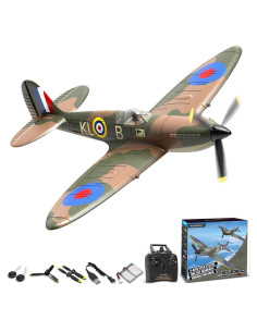 Avión RC VOLANTEX Spitfire 4CH con Giroscopio Verde