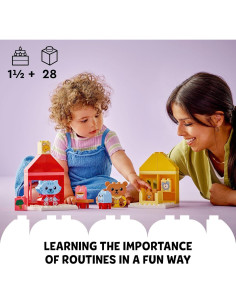 LEGO DUPLO Mis Primeras Rutinas Diarias: Comida y Dormir 28 Piezas 2