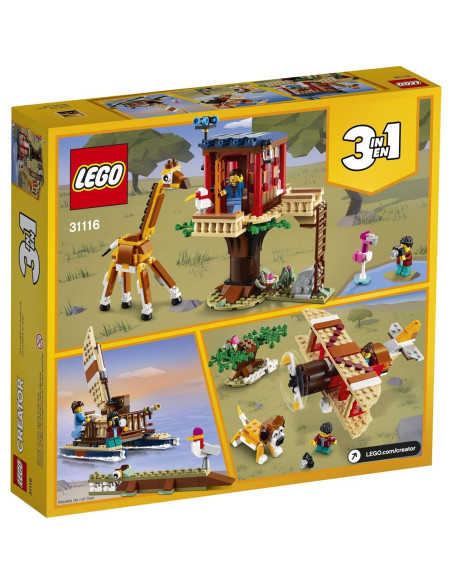 LEGO Creator 3en1 Casa del Árbol Safari 31116 - 397 Piezas
