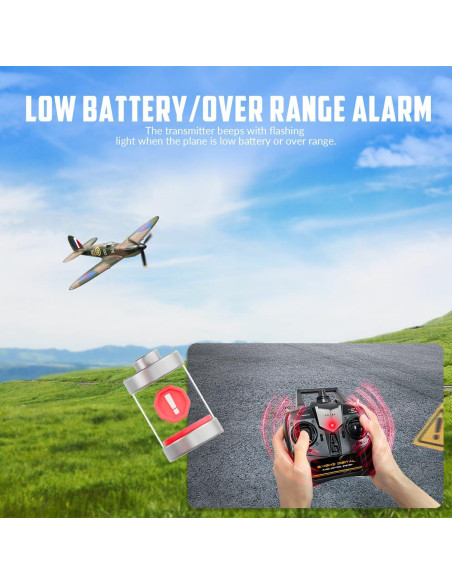 Avión RC VOLANTEX Spitfire 4CH con Giroscopio Verde Avión RC VOLANTEX Spitfire 4CH con Giroscopio Verde