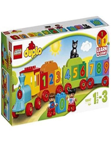 LEGO DUPLO Mi Primer Tren de Números 10847 - Juguete Educativo 23 Piezas