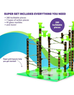 Conjunto de Carriles de Mármol Marble Genius 325 Piezas STEM 2