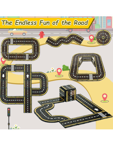 Juego de Piezas Magnéticas de Carretera BENOKER 0.72kg