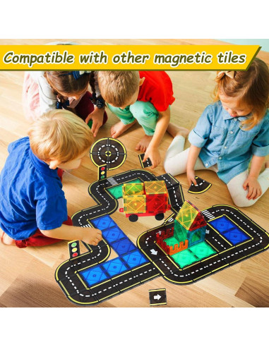 Juego de Piezas Magnéticas de Carretera BENOKER 0.72kg