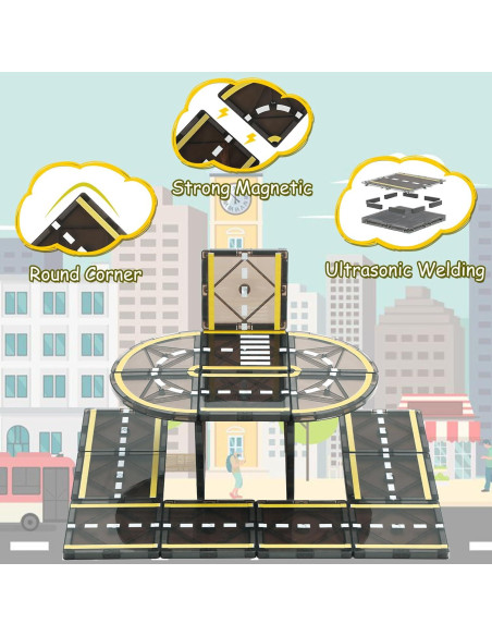 Juego de Piezas Magnéticas de Carretera BENOKER 0.72kg
