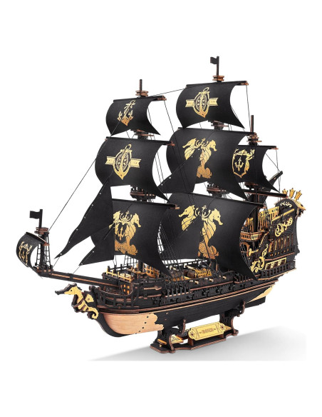 Rompecabezas 3D ROKR Velero Caballito de Mar 603 Piezas