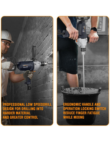 Mezclador Eléctrico MAXXT 1050W 600 RPM con Mango Multidireccional