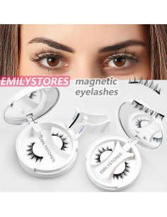 Juego de Pestañas Magnéticas Reutilizables Look Natural 1PC 2