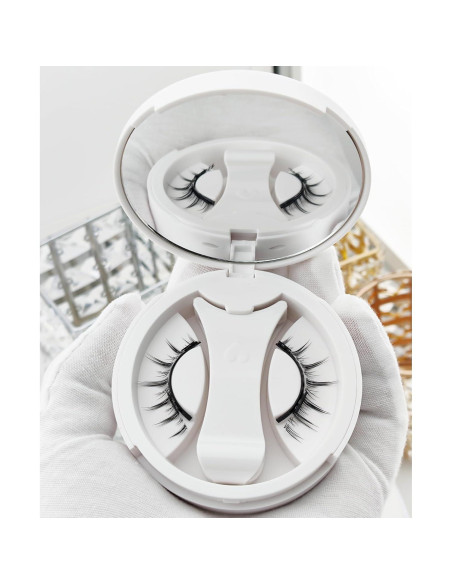 Juego de Pestañas Magnéticas Reutilizables Look Natural 1PC