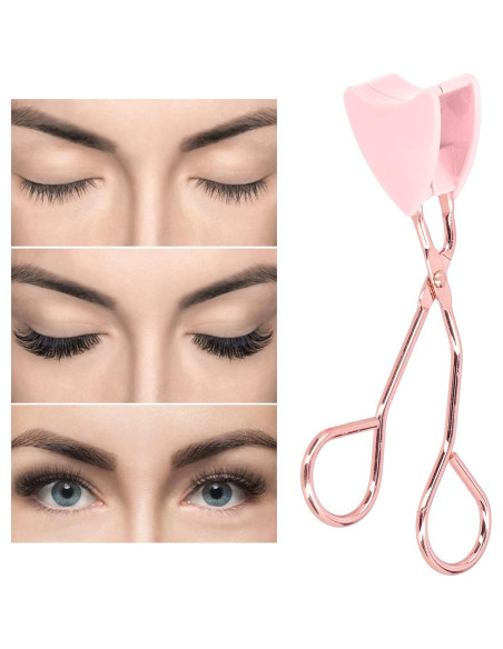 Aplicador de Pestañas Magnéticas Brrnoo Oro Rosa - Pinzas de Acero Inoxidable