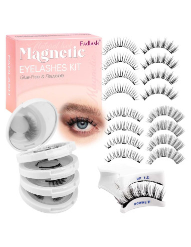 Pestañas Magnéticas FADLASH Reutilizables 4 Pares con Aplicador