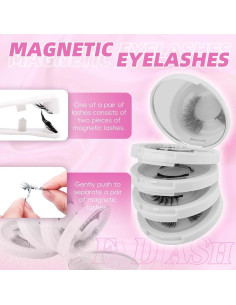 Pestañas Magnéticas FADLASH Reutilizables 4 Pares con Aplicador 2