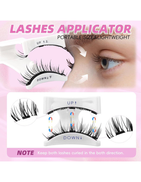 Pestañas Magnéticas FADLASH Reutilizables 4 Pares con Aplicador