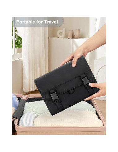 Bolsa de Aseo Colgante Relavel Grande Impermeable Negro