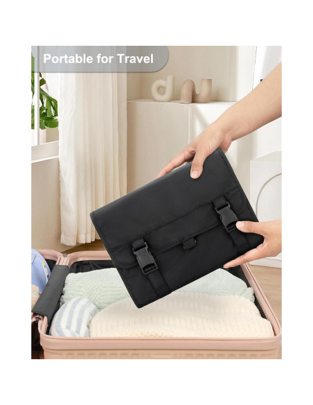 Bolsa de Aseo Colgante Relavel Grande Impermeable Negro