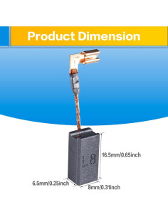10 Pcs Cepillos de Carbono OURUI N097696 para DeWalt 2