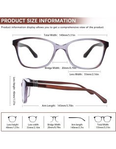 Paquete de 3 Gafas de Lectura Progresivas STASTEND 2.5x 2