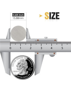 Pantallas de Tubo Acero Inoxidable STANKER 120pcs 15.88mm 2