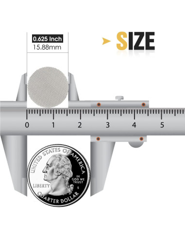 Pantallas de Tubo Acero Inoxidable STANKER 120pcs 15.88mm